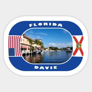 Florida, Davie City, USA Sticker